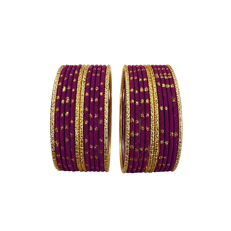 Eva Adults Bangles Set of 24 - Plum - Size 2.8-Global Food Hub