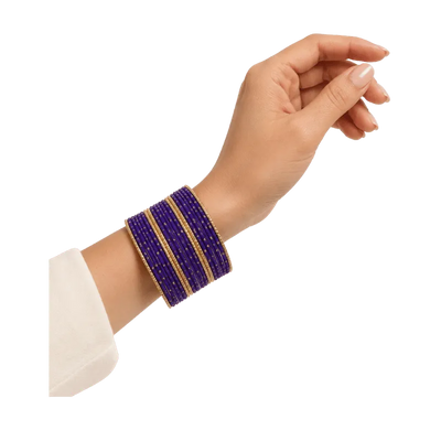 Eva Adults Bangles Set of 24 - Royal Purple - Size 2.8-Global Food Hub