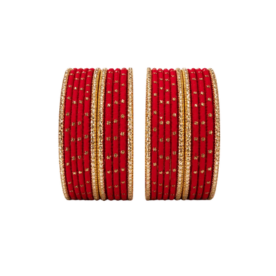 Eva Adults Bangles Set of 24 - Ruby Red - Size 2.4-Global Food Hub