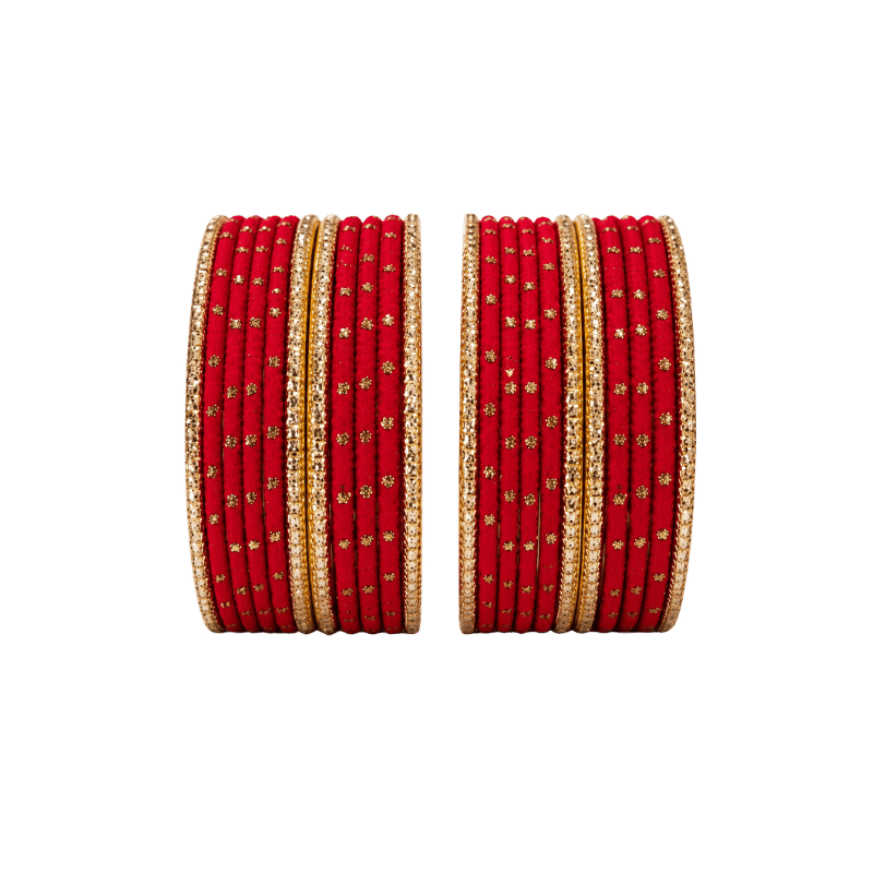 Eva Adults Bangles Set of 24 - Ruby Red - Size 2.8-Global Food Hub