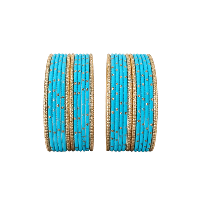 Eva Adults Bangles Set of 24 - Sky Blue - Size 2.4-Global Food Hub