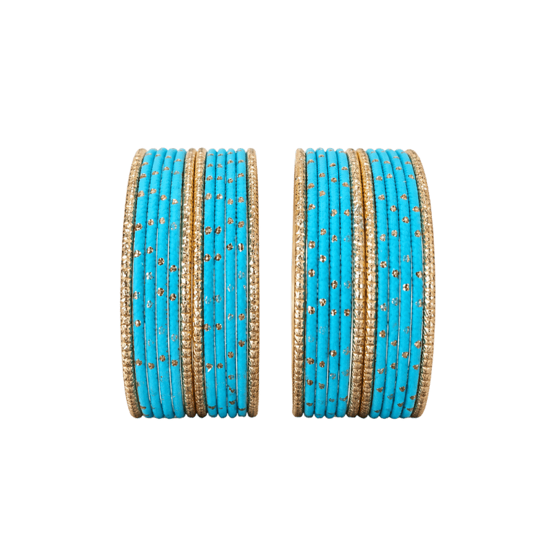 Eva Adults Bangles Set of 24 - Sky Blue - Size 2.8-Global Food Hub