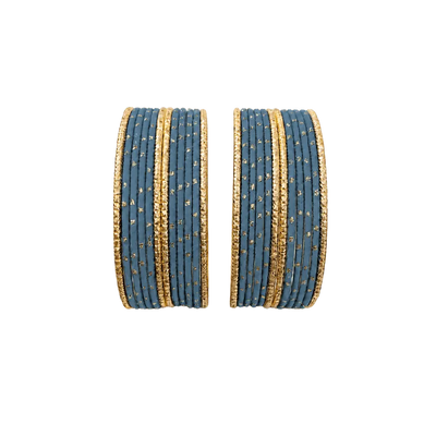 Eva Adults Bangles Set of 24 - Slate Blue - Size 2.6-Global Food Hub