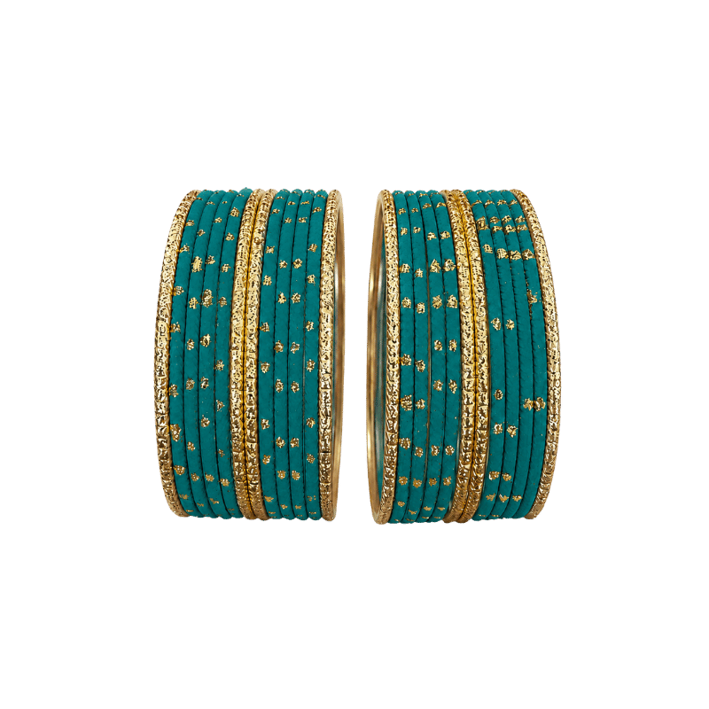 Eva Adults Bangles Set of 24 - Teal Green - Size 2.8-Global Food Hub