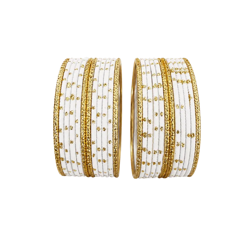 Eva Adults Bangles Set of 24 - White - Size 2.6-Global Food Hub