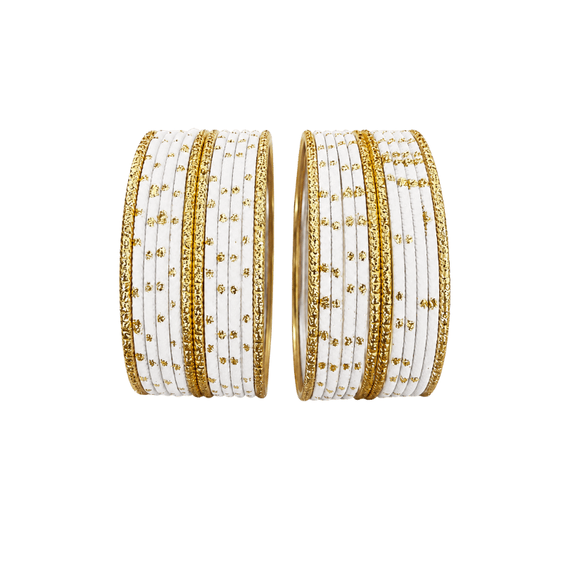 Eva Adults Bangles Set of 24 - White - Size 2.8-Global Food Hub