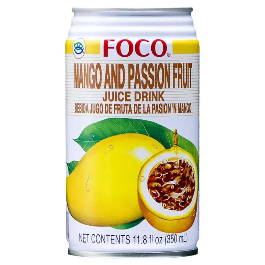 FOCO Mango and Passion Fruit Drink - 350ml-Global Food Hub