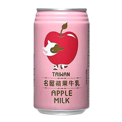 Famous House Apple Milk Drink (price incl. deposit) - 340ml-Global Food Hub