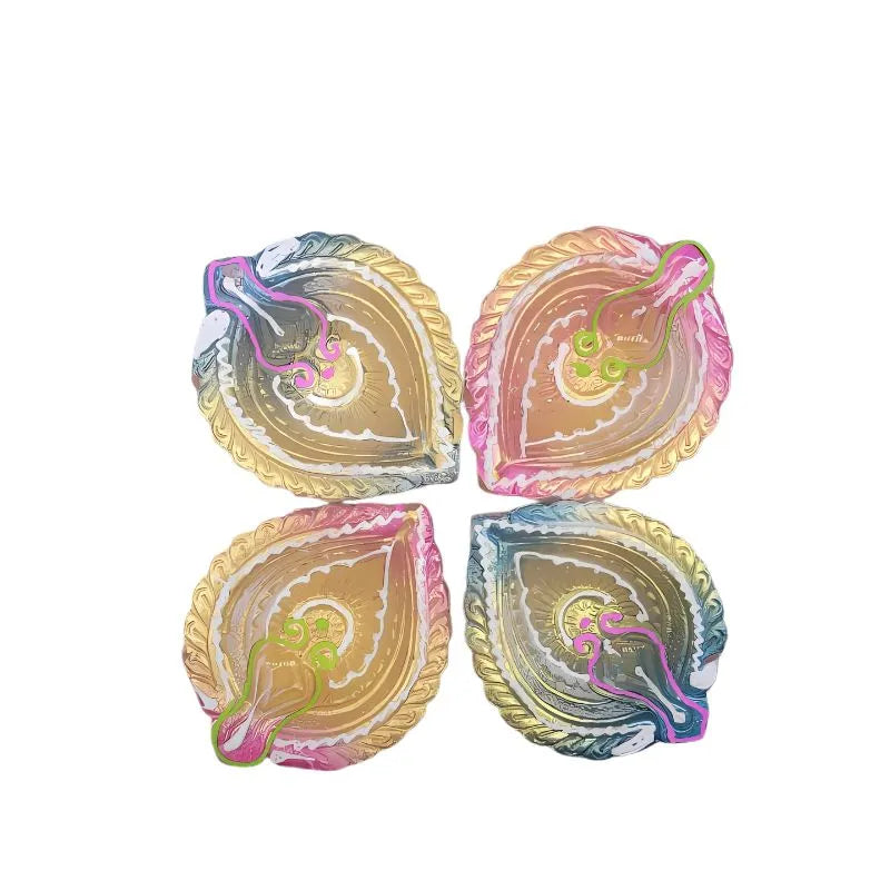 Fancy Diya (Set of 4) CL-102-Global Food Hub