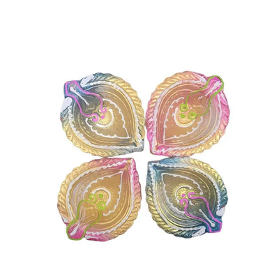 Fancy Diya (Set of 4) CL-102-Global Food Hub
