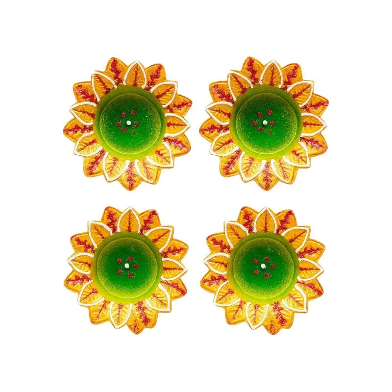 Fancy Diya (Set of 4) CL-69-Global Food Hub