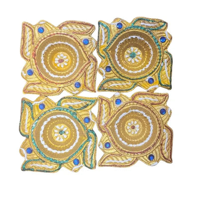 Fancy Diya (Set of 4) CL-71-Global Food Hub