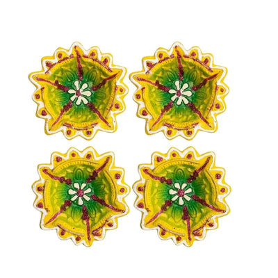 Fancy Diya (Set of 4) CL-72-Global Food Hub