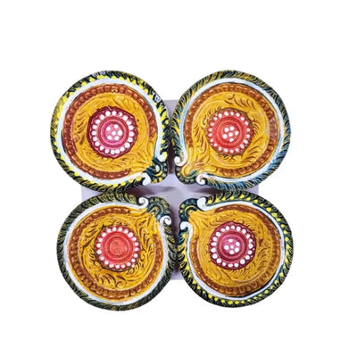 Fancy Diya (Set of 4) CL-78-Global Food Hub
