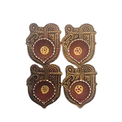 Fancy Diya (Set of 4) CL-80-Global Food Hub