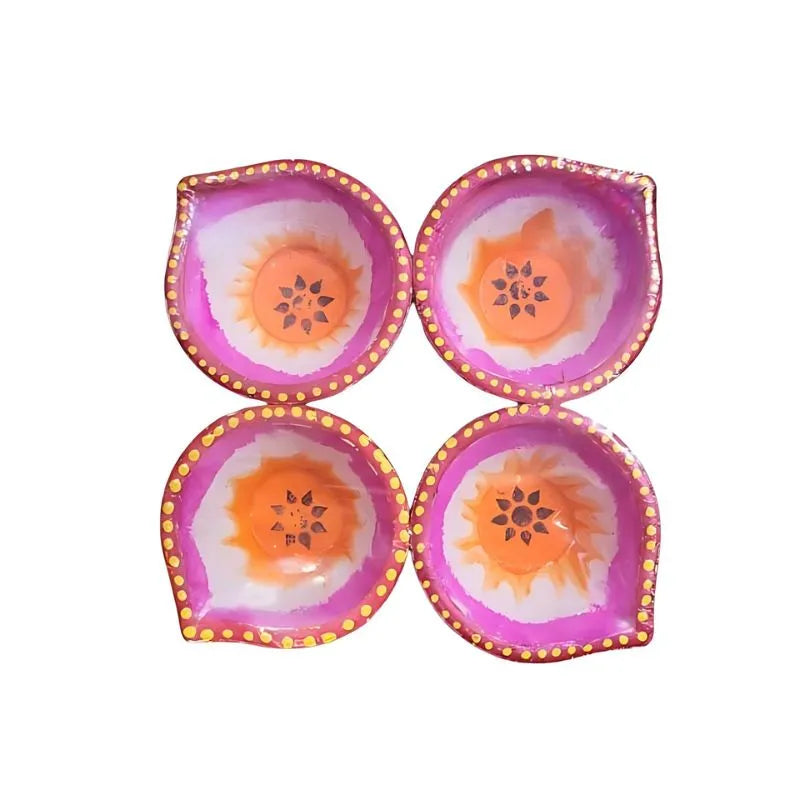 Fancy Diya (Set of 4) CL-82-Global Food Hub