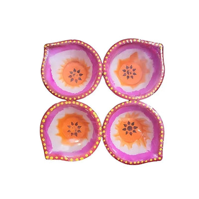 Fancy Diya (Set of 4) CL-82-Global Food Hub