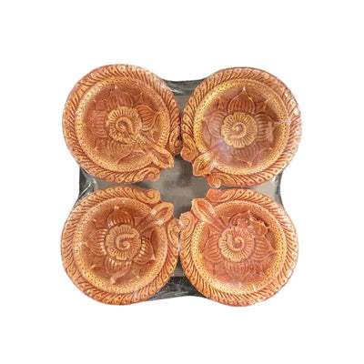 Fancy Diya (Set of 4) CL-86-Global Food Hub
