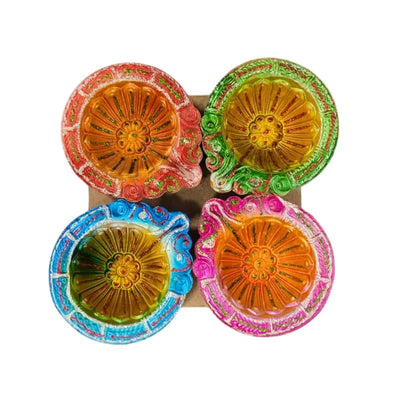Fancy Diya (Set of 4) CL-88-Global Food Hub