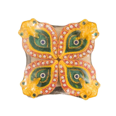 Fancy Diya (Set of 4) CL-89-Global Food Hub