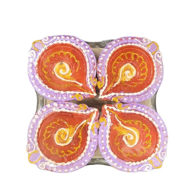Fancy Diya (Set of 4) CL-90-Global Food Hub