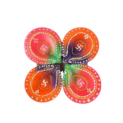Fancy Diya (Set of 4) CL-91-Global Food Hub
