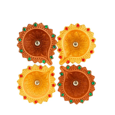 Fancy Diya (Set of 4) CL-92-Global Food Hub