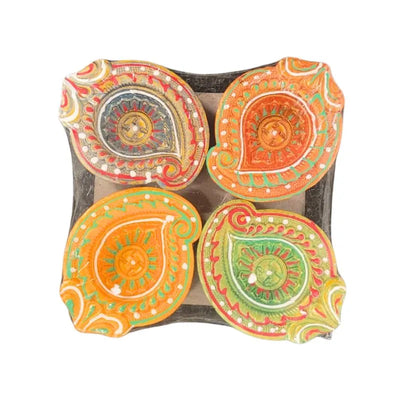 Fancy Diya (Set of 4) CL-93-Global Food Hub