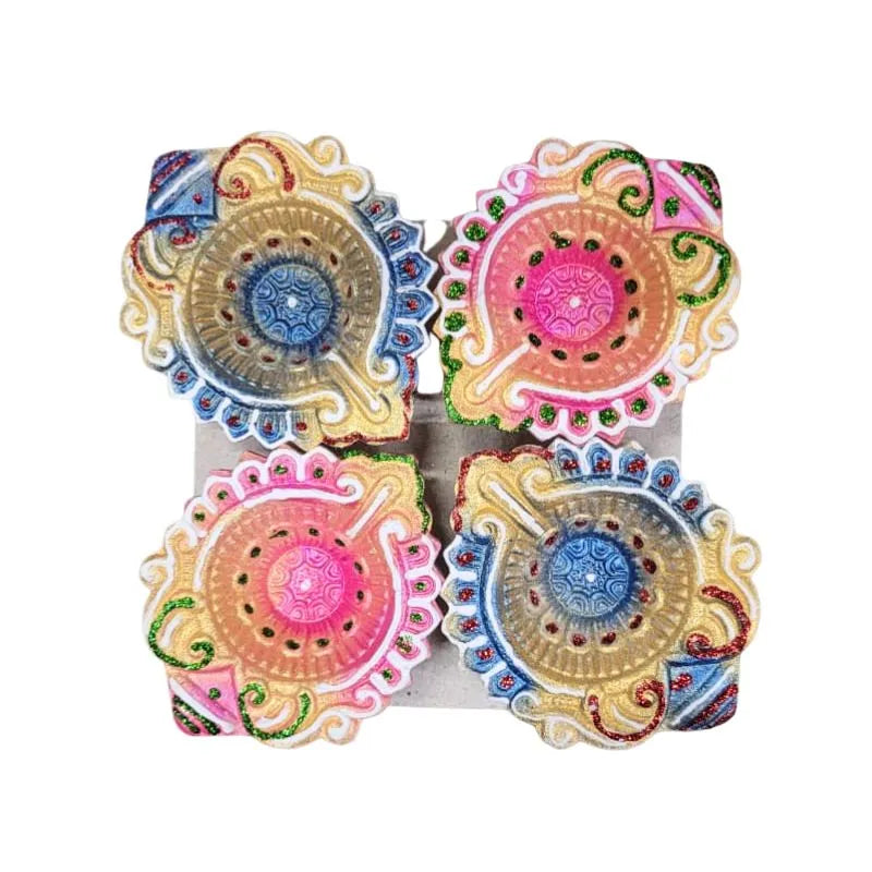 Fancy Diya (Set of 4) CL-95-Global Food Hub