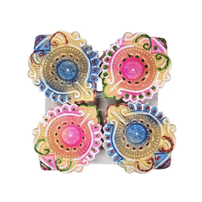 Fancy Diya (Set of 4) CL-95-Global Food Hub