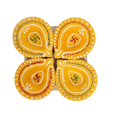 Fancy Diya (Set of 4) CL-97-Global Food Hub