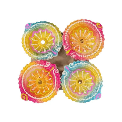 Fancy Diya (Set of 4) CL-99-Global Food Hub