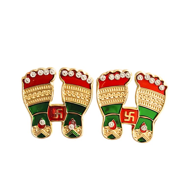Fancy Lakshmi Charan Stickers - A-Global Food Hub