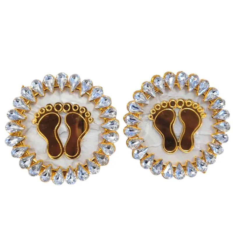 Fancy Premium Lakshmi Charan Stickers-Global Food Hub