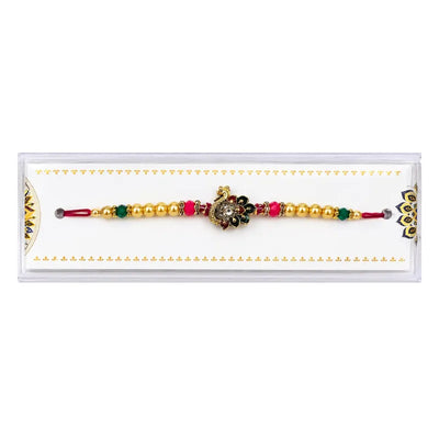 Fancy Rakhi S1 - Red Peacock-Global Food Hub