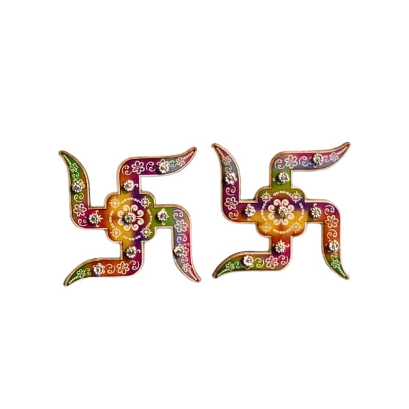 Fancy Swastik Festival Stickers A-Global Food Hub