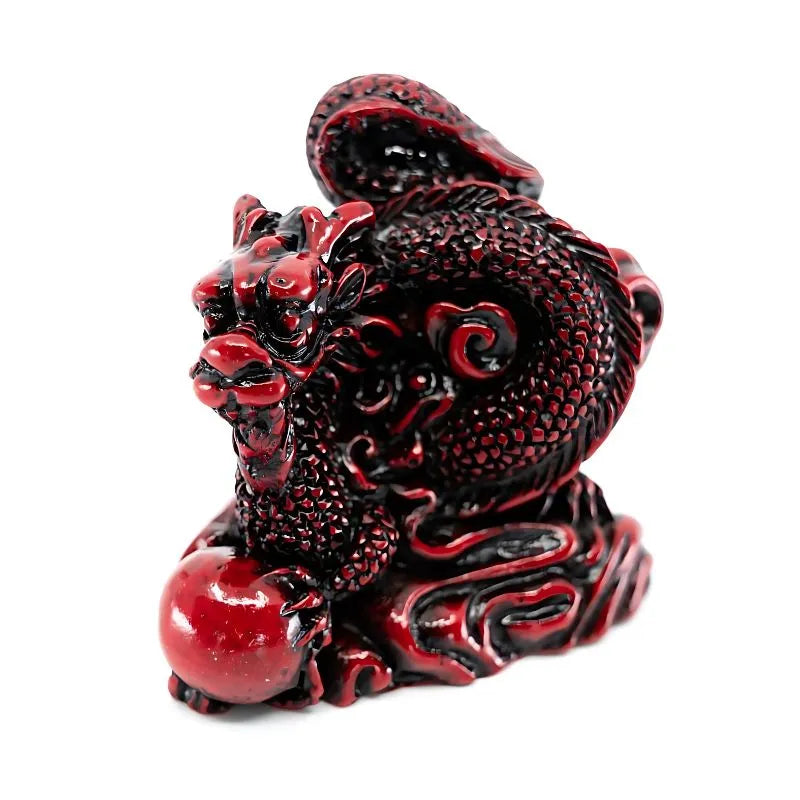 Feng Shui Chinese Zodiac Dragon - Red & Black-Global Food Hub