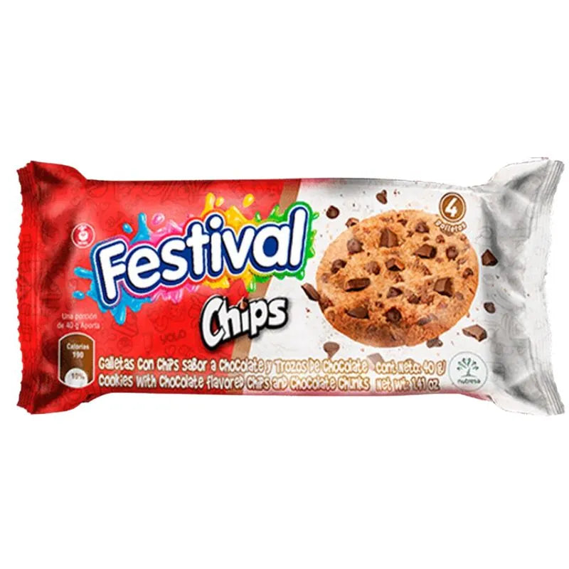 Festival Choco Chips Cookies - 40g-Global Food Hub