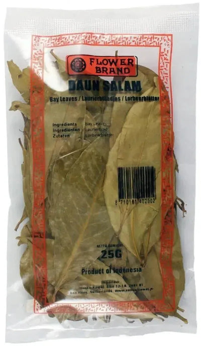 Flower Brand Daun Salam Blad / Bay leaves / Laurierblaadjes- 25g-Global Food Hub