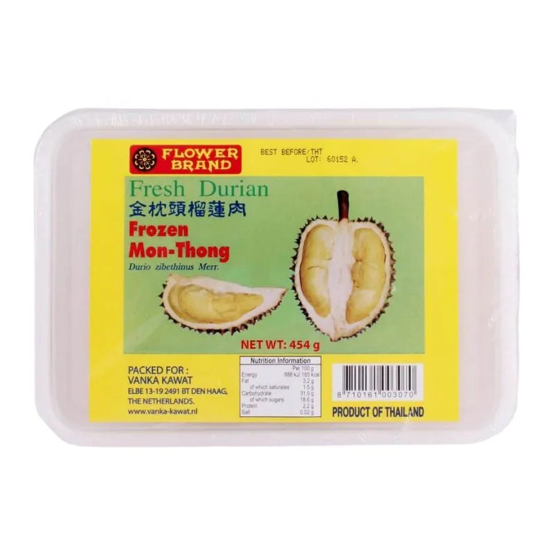 Flower Brand Durian Frozen Mon Thong - 454g-Global Food Hub