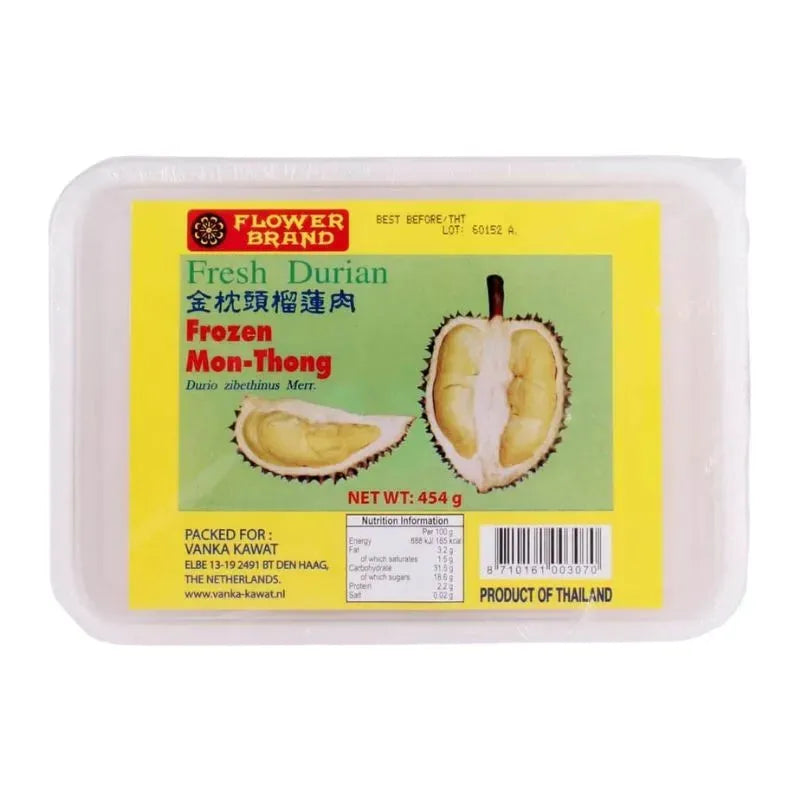 Flower Brand Durian Frozen Mon Thong - 454g-Global Food Hub