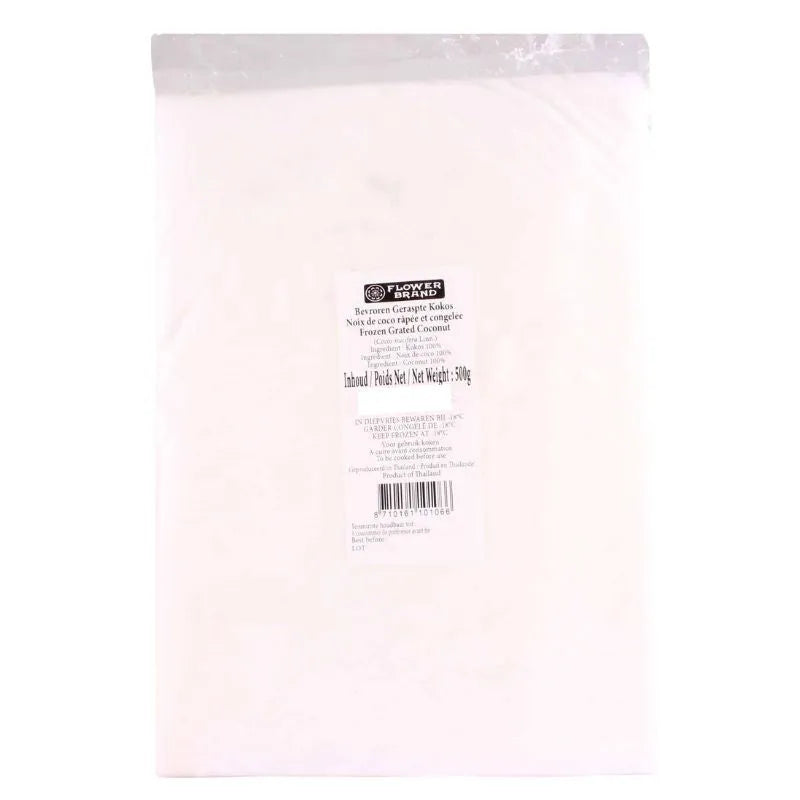 Flower Brand Frozen Grated Coconut - 500g-Global Food Hub
