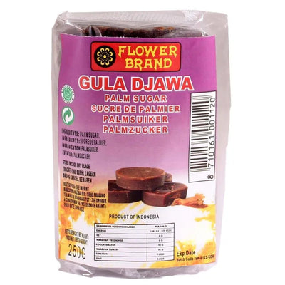 Flower Brand Gula Djawa Palmsuiker / Palmsugar - 250g-Global Food Hub
