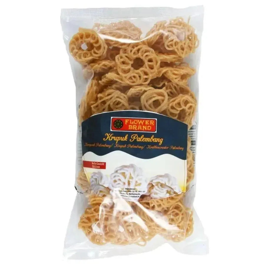 Flower Brand Krupuk / Kroepoek Palembang - 250g-Global Food Hub