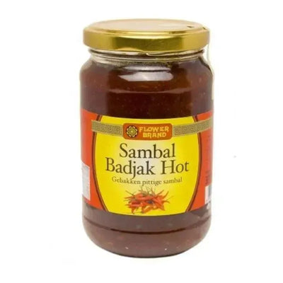 Flower Brand Sambal Badjak Hot - 375g-Global Food Hub