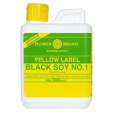 Flower Brand Yellow Label Black Soy Sauce No . 1 - 500g-Global Food Hub