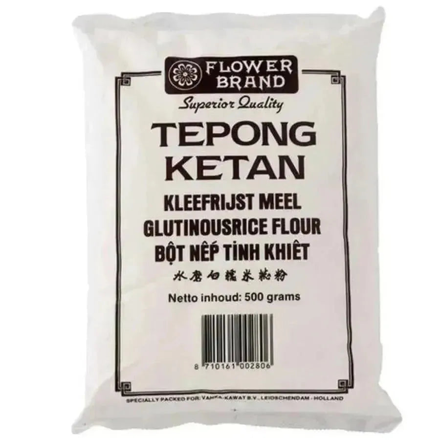 Flowerbrand Tepong Ketan / Kleefrijst Meel / Sticky Rice Flour - 500g-Global Food Hub