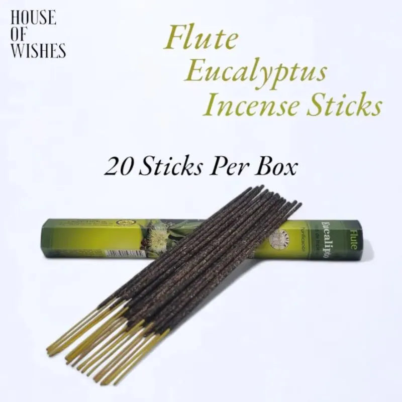 Flute Eucalyptus Incense Sticks - 20 Sticks-Global Food Hub