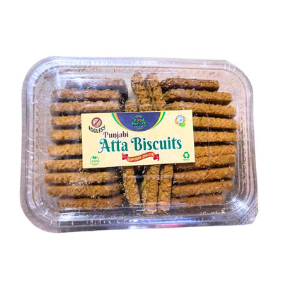 Food Factory Punjabi Atta Biscuits - Vegan-300 grams-Global Food Hub