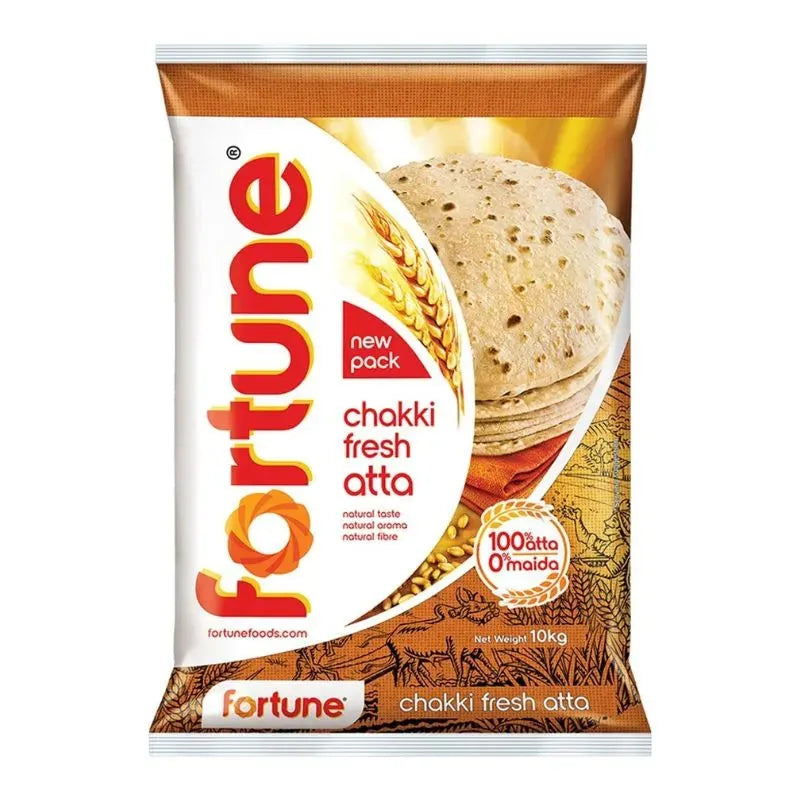 Fortune Chakki Atta / Whole Wheat Flour 10kg - Export Pack-Global Food Hub